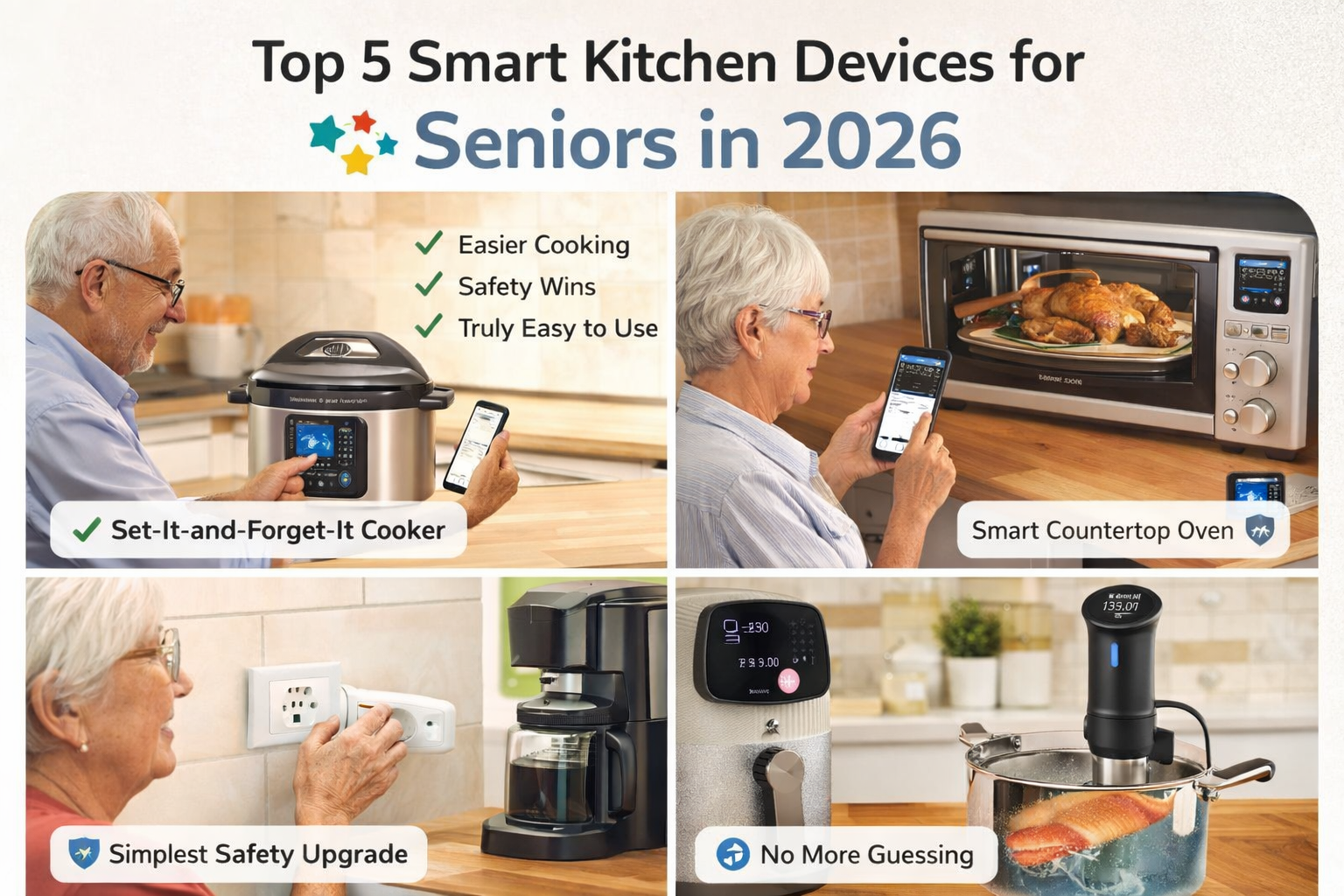 Top 5 Smart Kitchen Devices for Elderly People - Easy Kitchen For Seniors