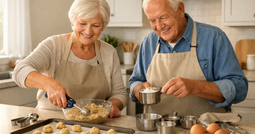 Easy-Grip Cookie Scoops and Baking Accessories for Grandparents